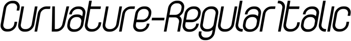 Preview Curvature-RegularItalic