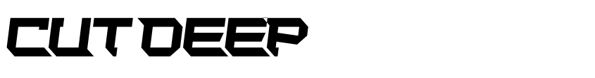Font Cut Deep by Allison James