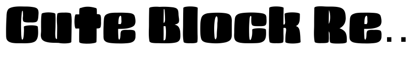 Preview Cute Block Regular