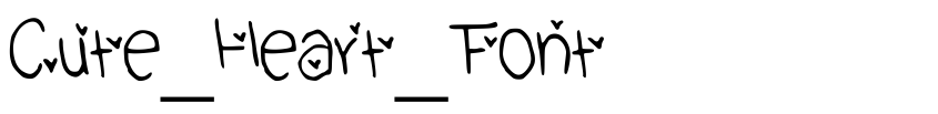Preview Cute_Heart_Font