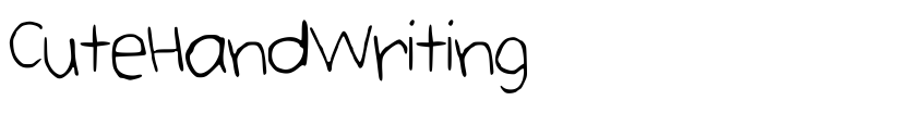 Preview CuteHandWriting