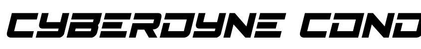 Preview Cyberdyne Condensed Italic