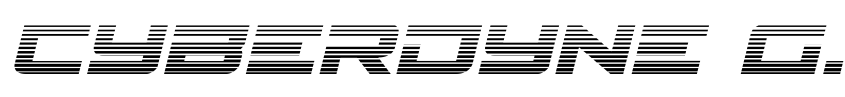 Preview Cyberdyne Gradient Italic