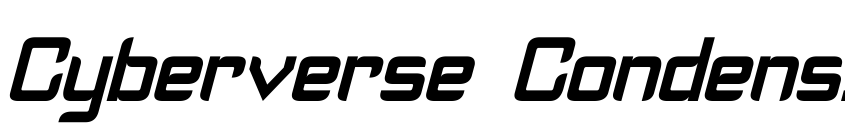 Preview Cyberverse Condensed Italic