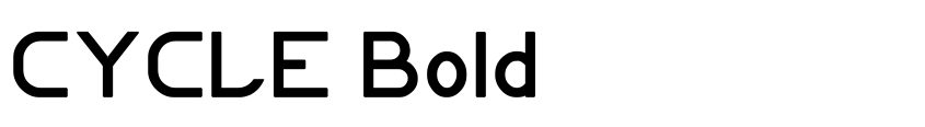 Preview CYCLE Bold