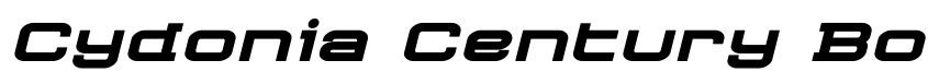 Preview Cydonia Century Bold Italic