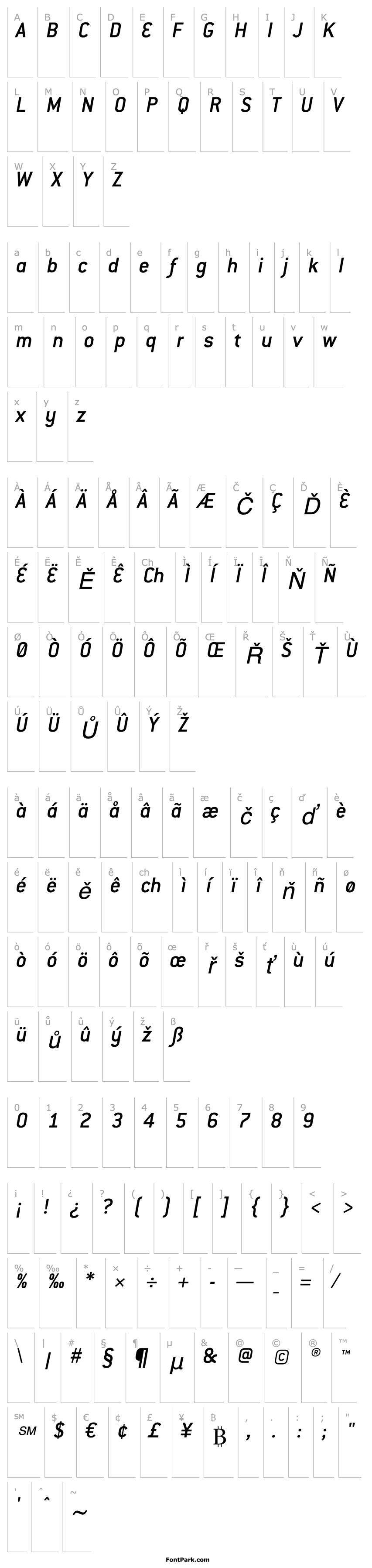 Přehled Conduit ITC Medium Italic