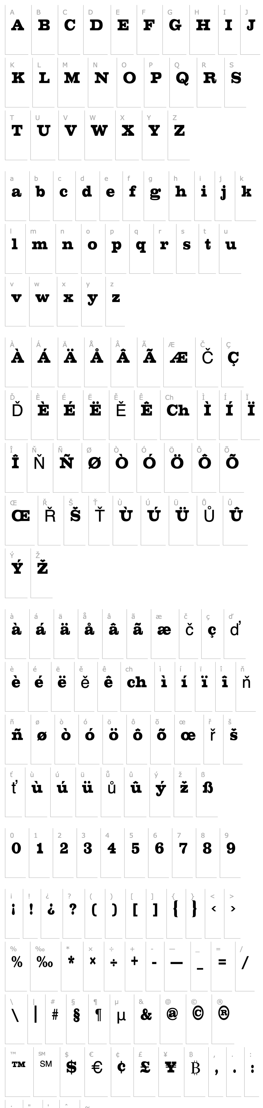 Overview ChesterfieldCondensed Regular