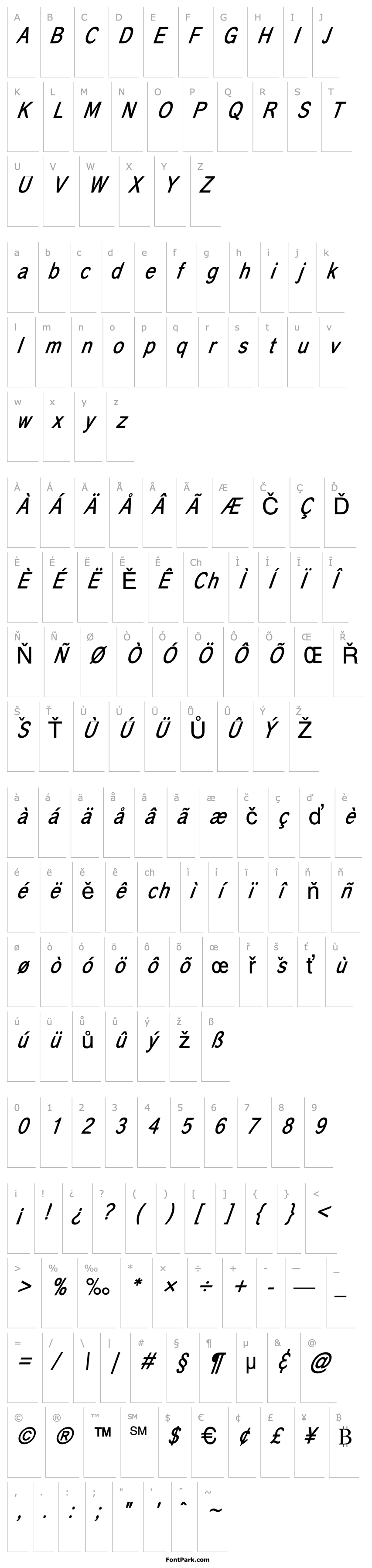 Overview Corona Italic