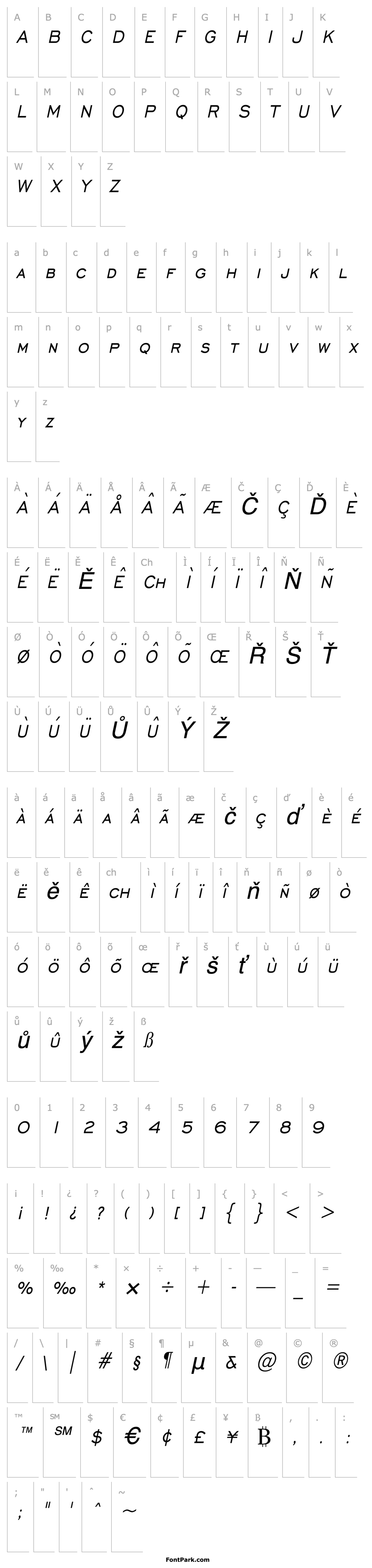 Overview Chisel Condensed Italic