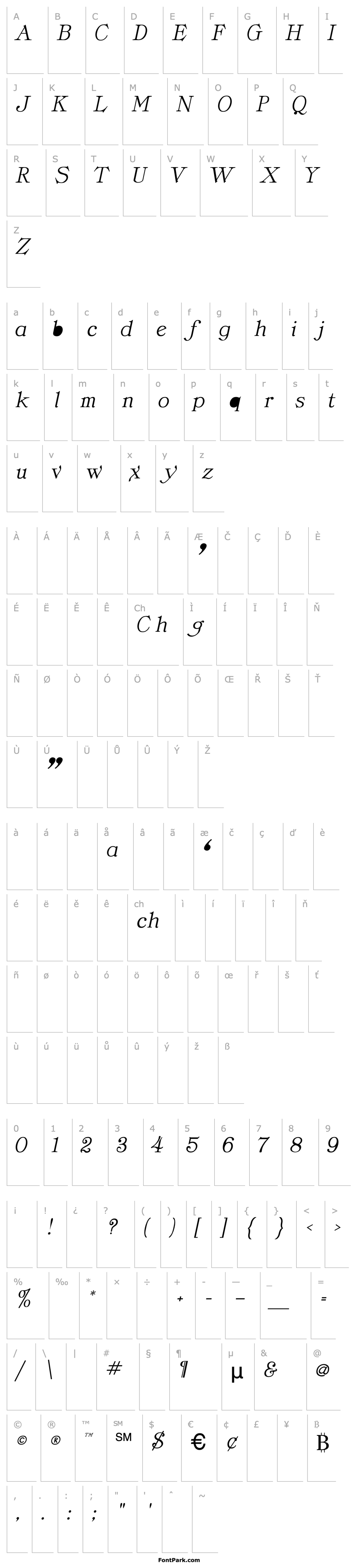 Přehled Classica-Italic