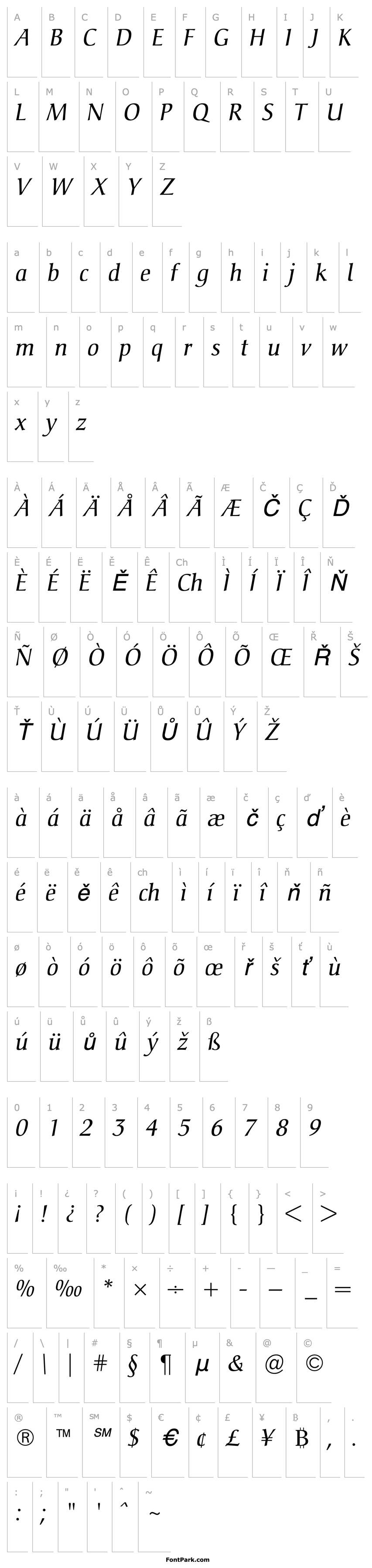 Overview Christiana Italic