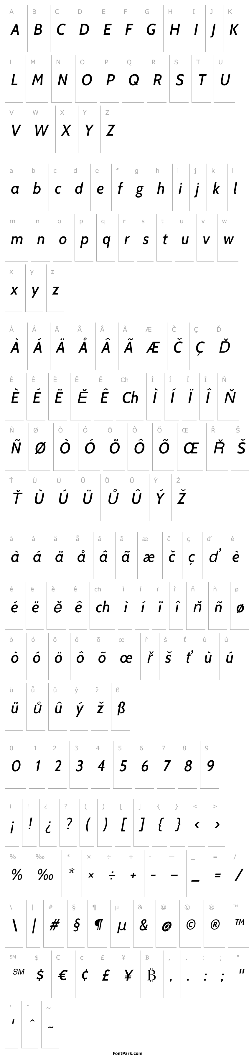 Overview Cabin Medium Italic