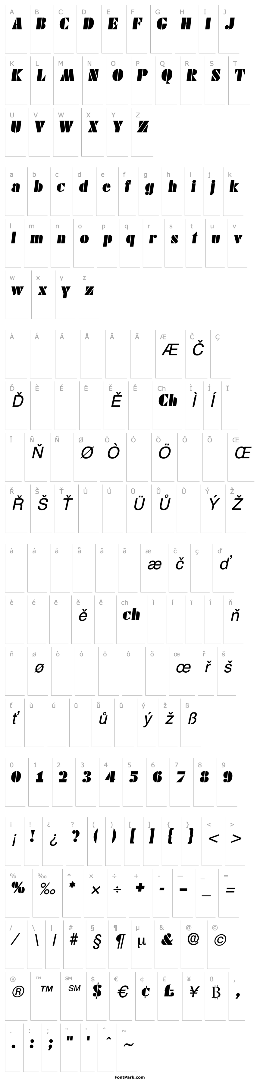 Overview CadoDisplaySSK Italic