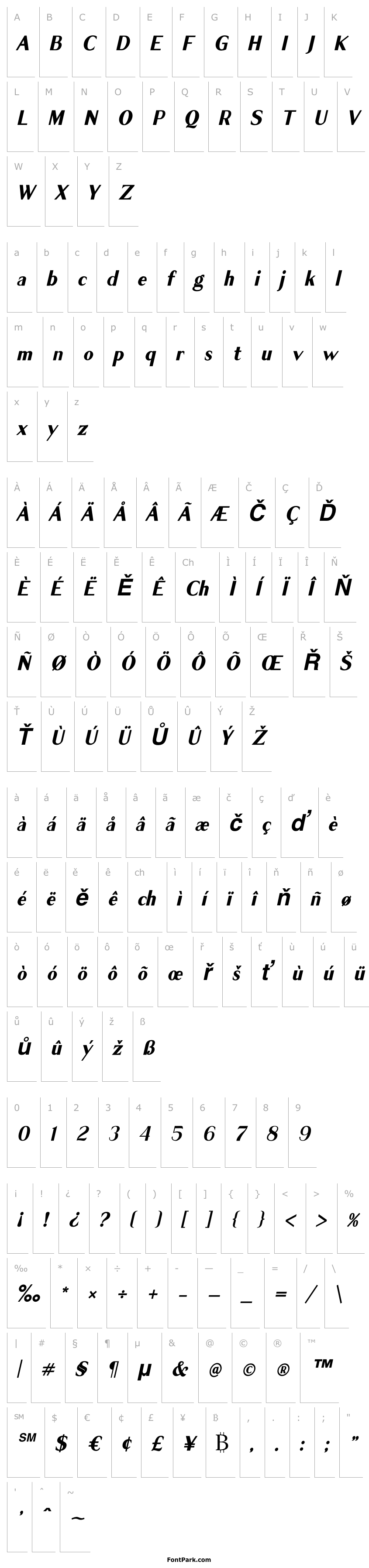 Overview Cagile Semi Bold Italic