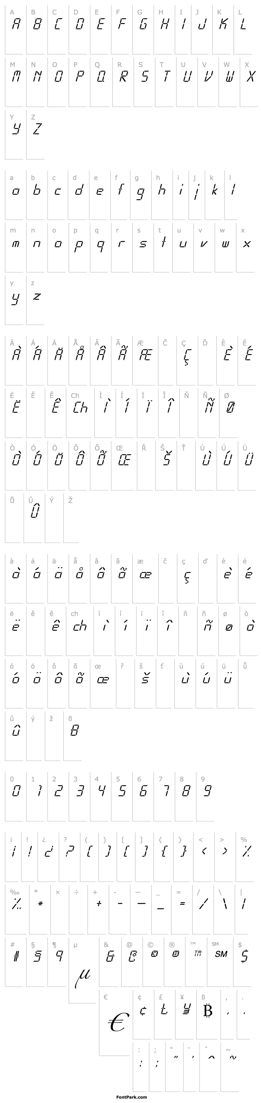 Overview Calculator Italic