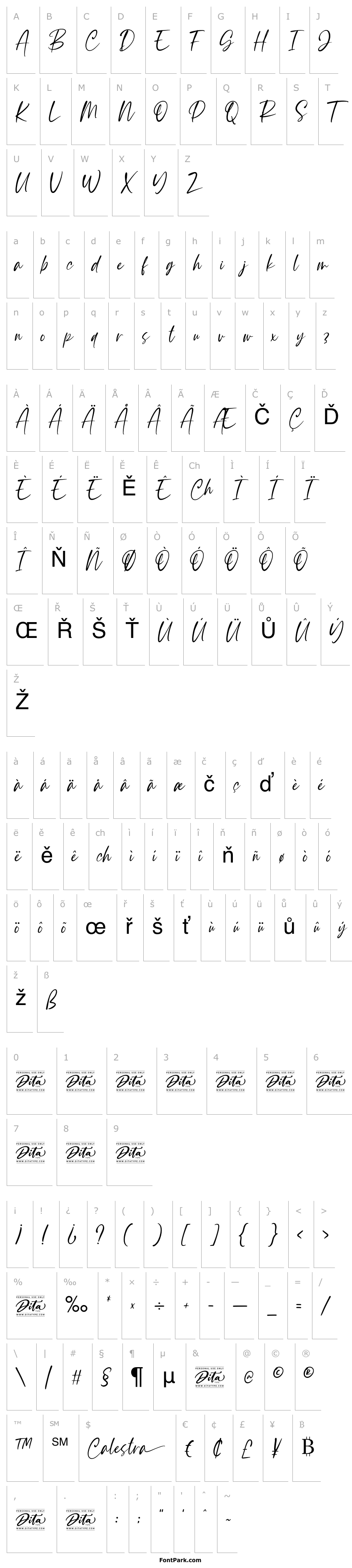 Overview Calestra Personal Use