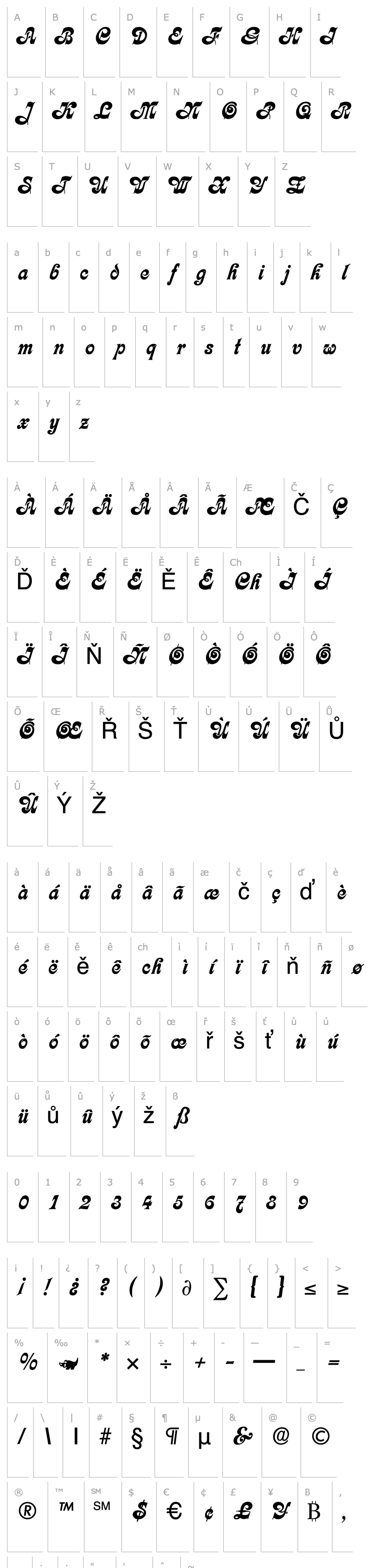 Overview Calligraphia DB