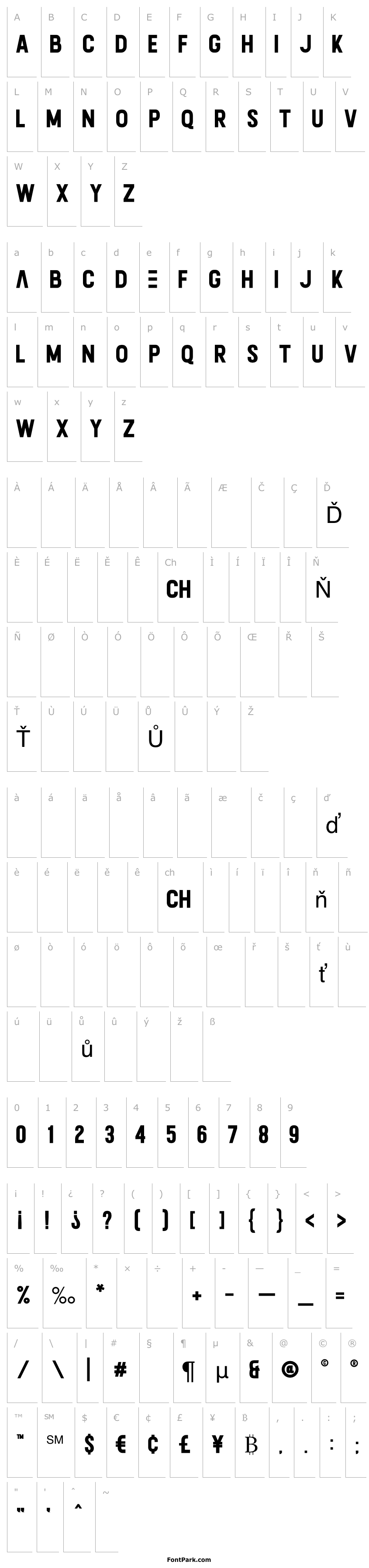 Přehled Calvier Bold