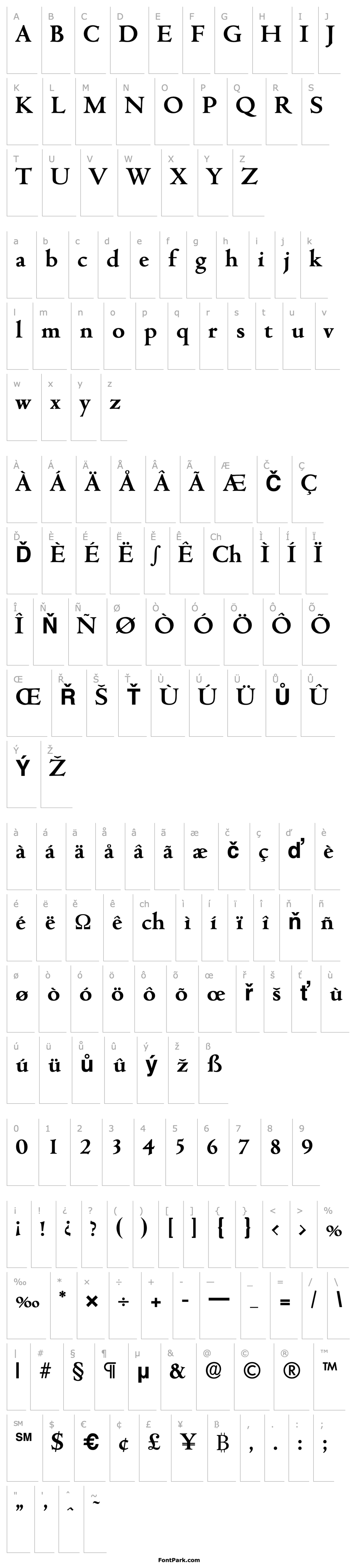 Přehled Cambridge-Serial-Bold