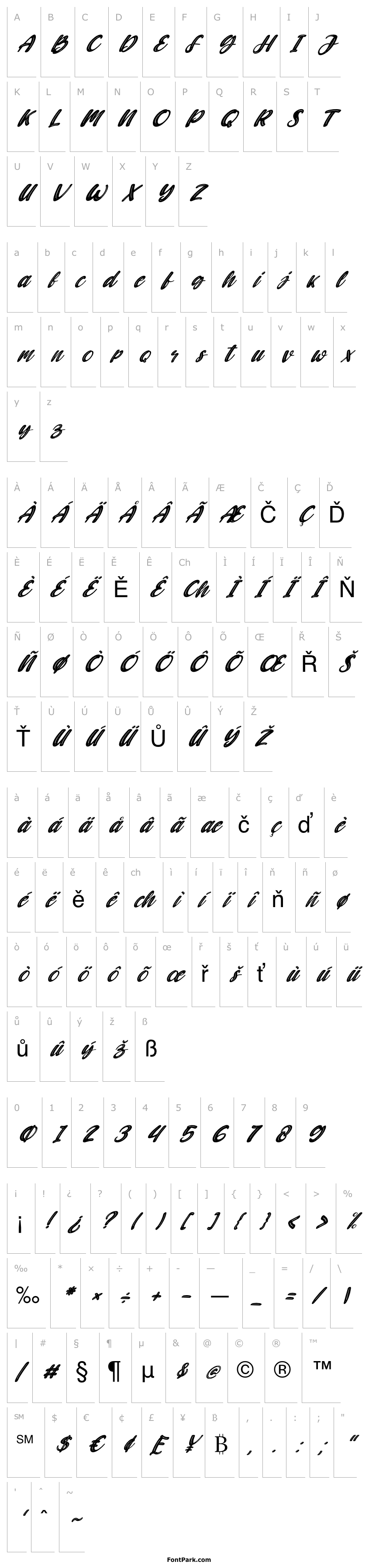 Overview Candywell Italic