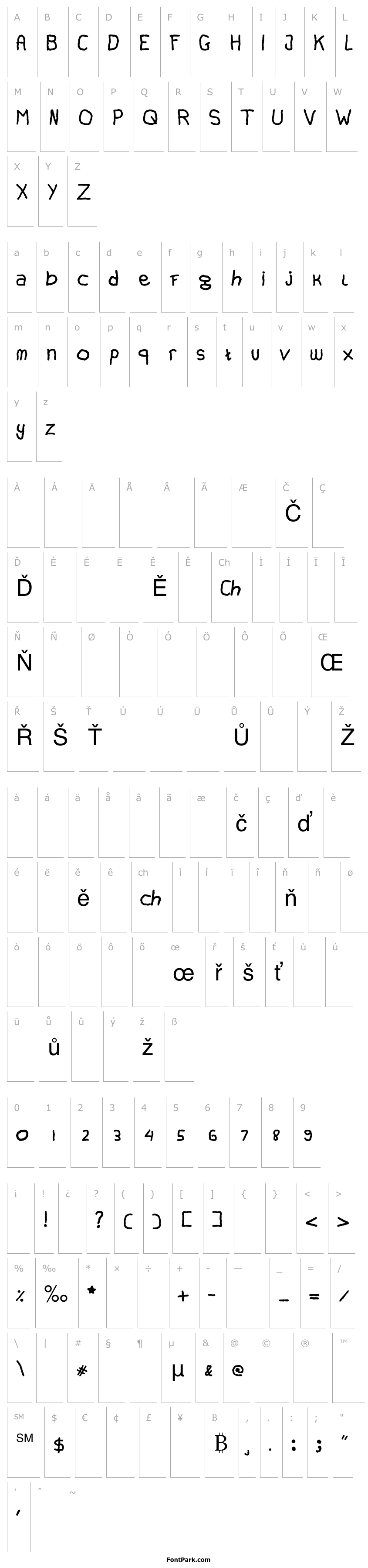 Overview Canfuguh Font