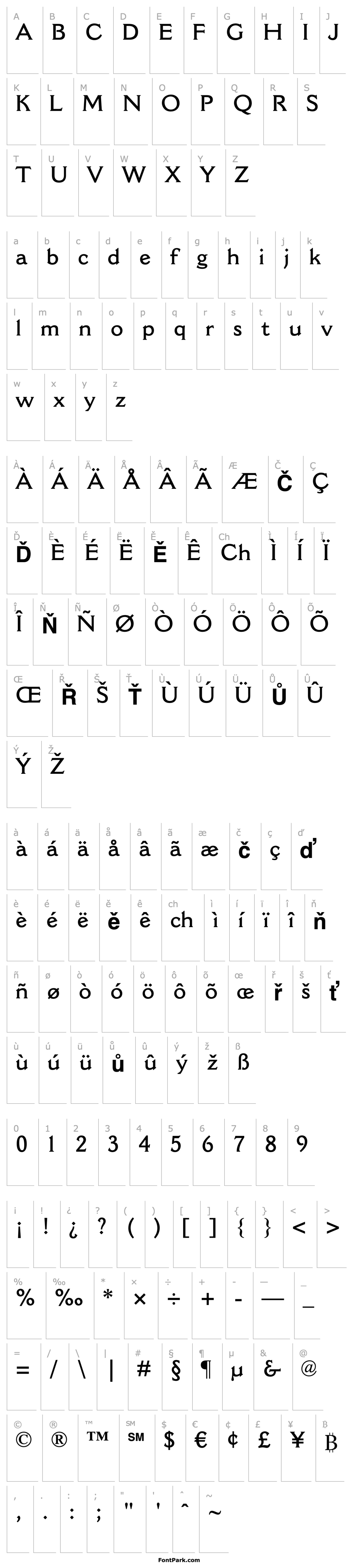 Overview CantoriaMTStd-SemiBold