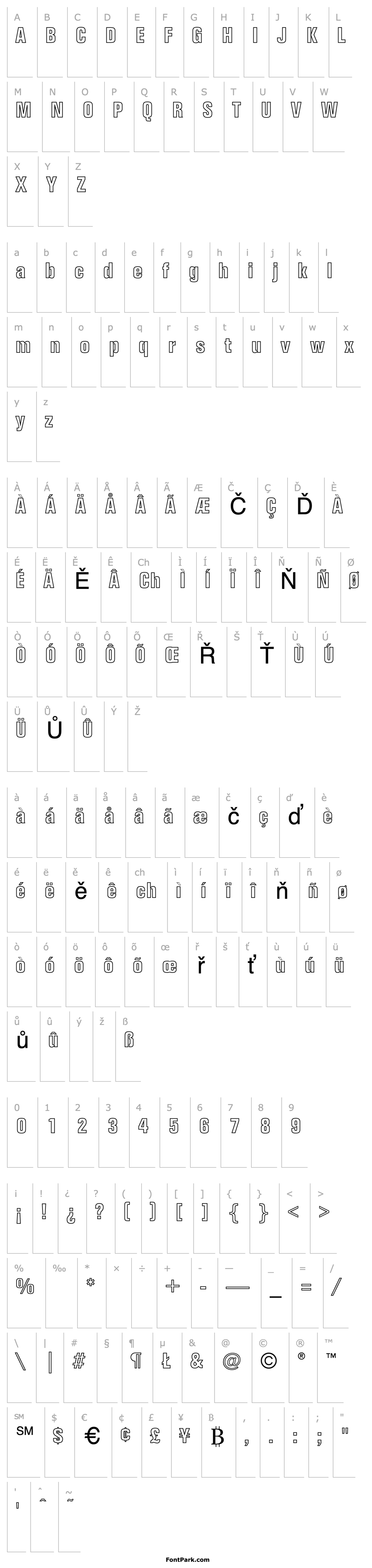 Přehled CaravelleCondensed-Normal