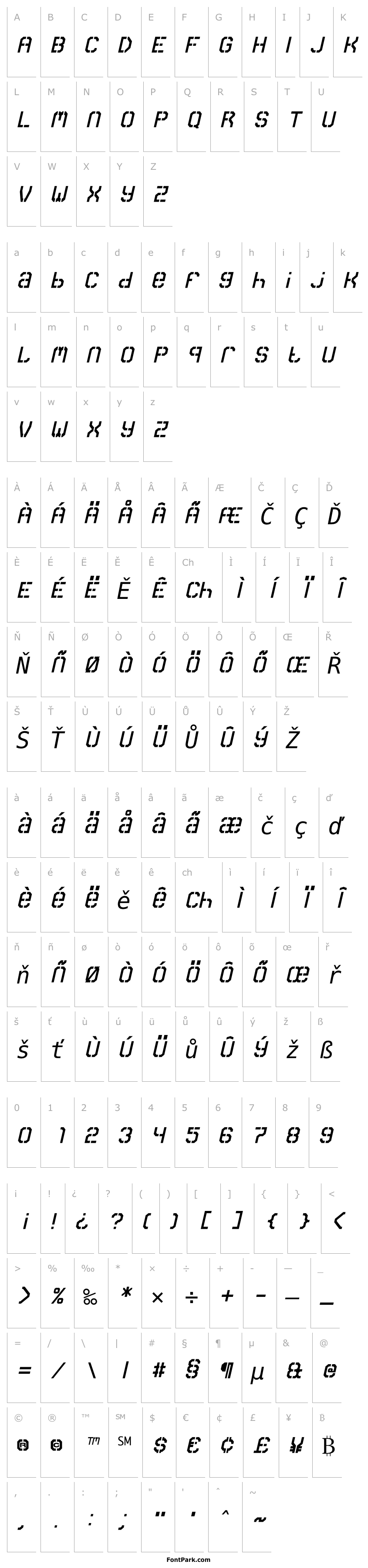 Přehled Carbon Mono Italic