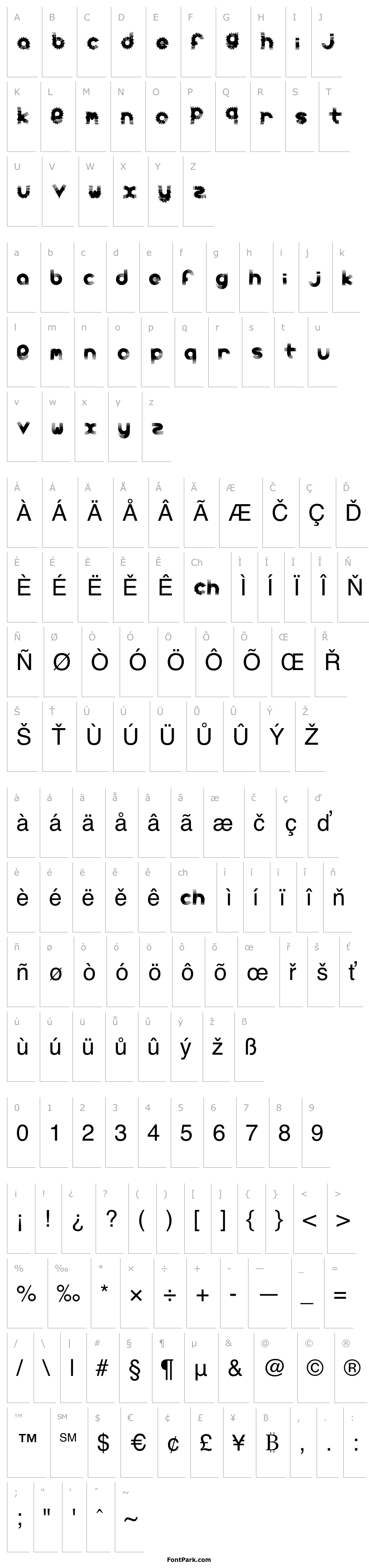 Overview carbonchaos fonts