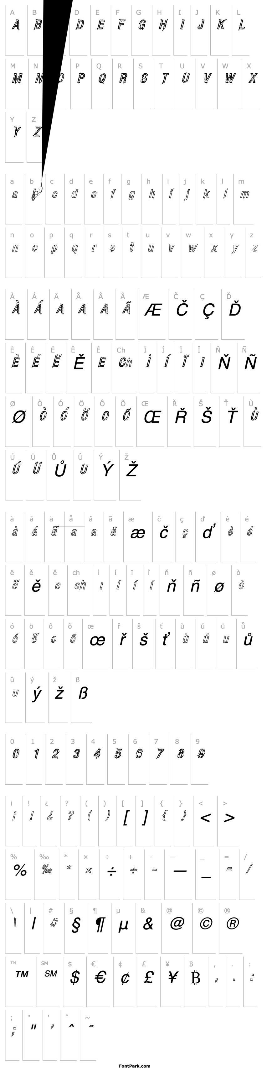 Přehled CARBONCILLO PALO Italic