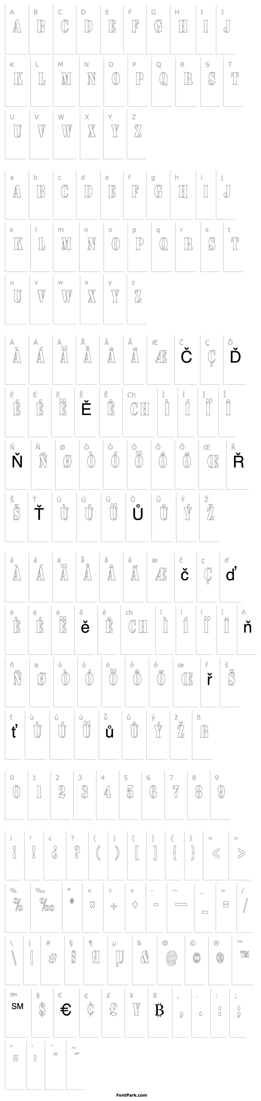 Přehled CargoOutlineCondensed