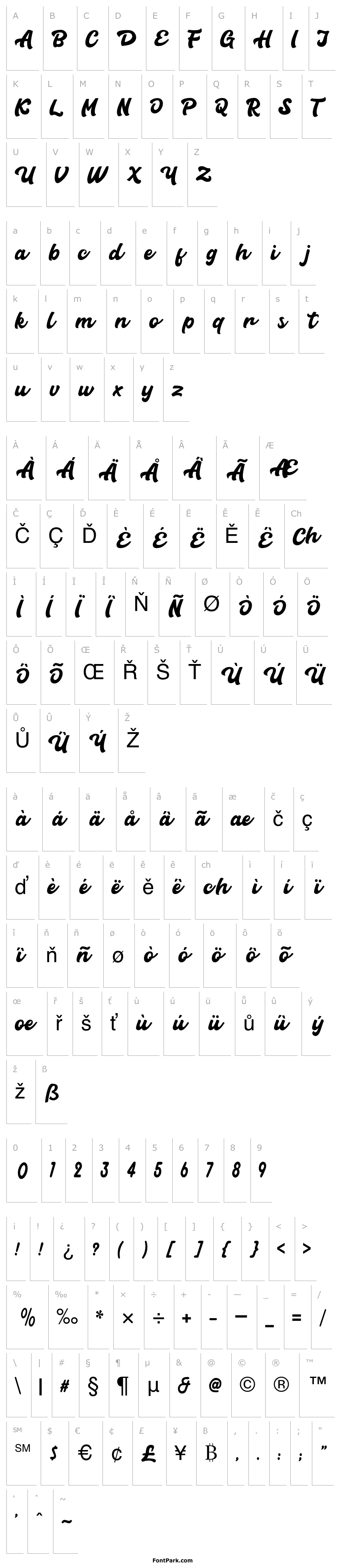 Overview Carlanta Bold Script