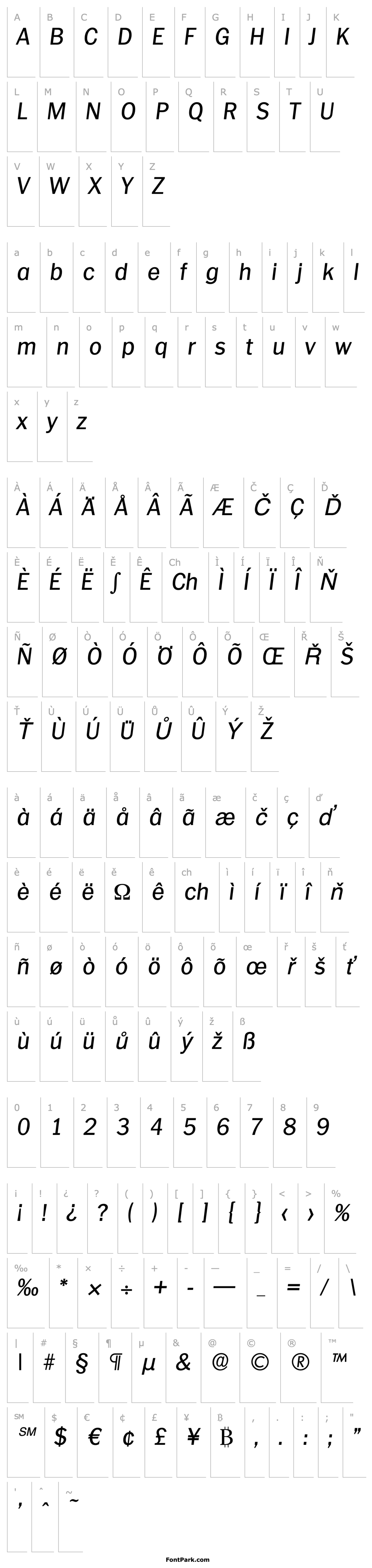 Overview CarlBecker Italic