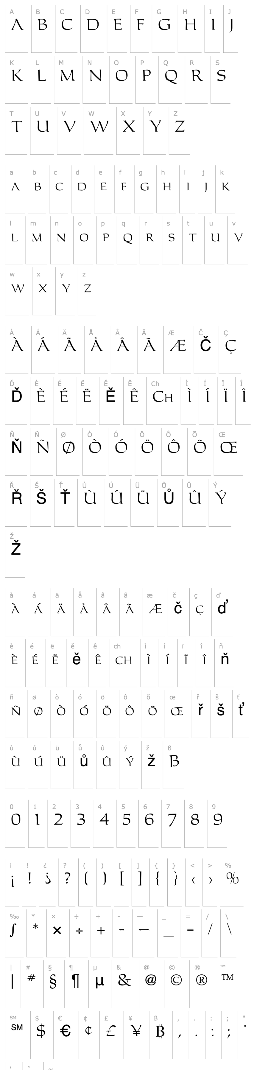 Overview Caroller-Regular DB