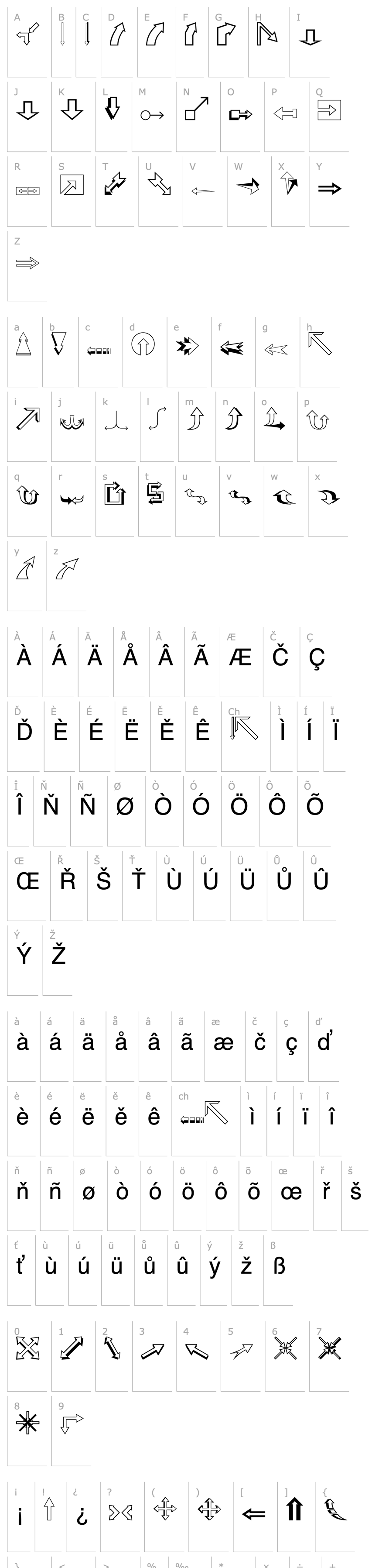 Overview Carr Arrows (outline)