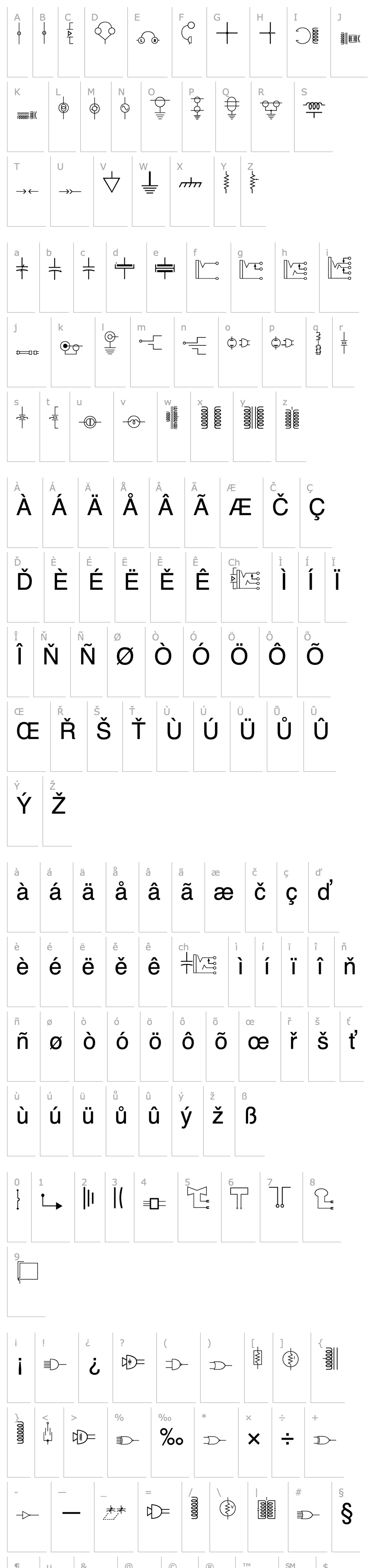 Overview Carr Electronic Dingbats