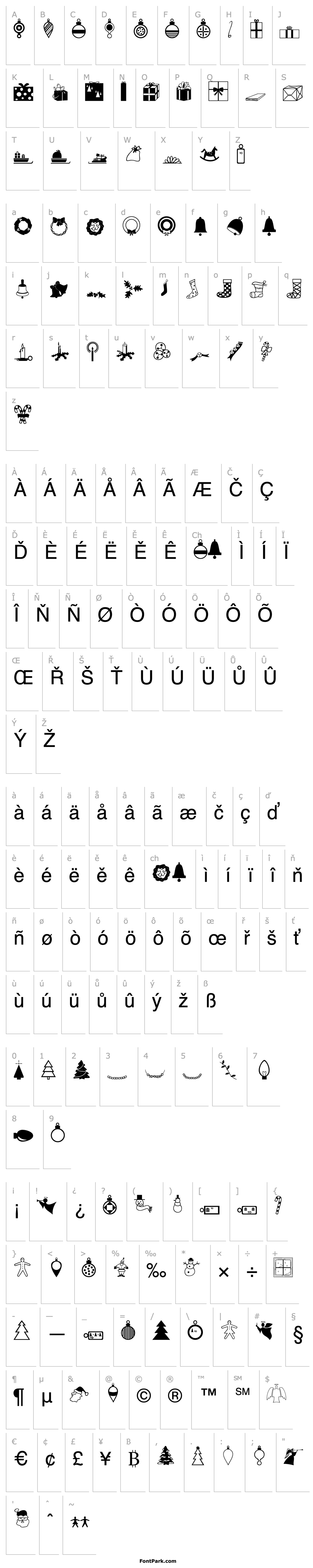 Overview Carr Xmas Dingbats