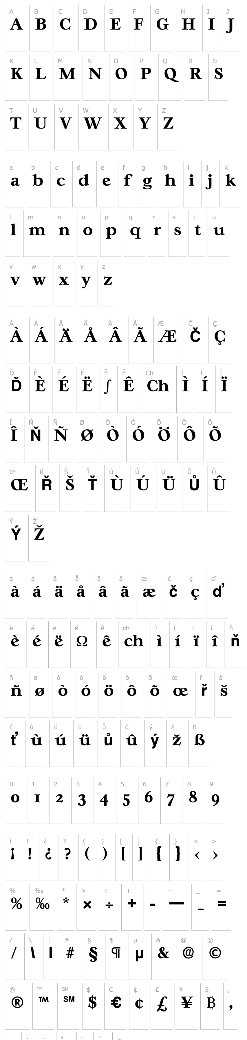 Overview Casablanca-Serial-ExtraBold-Regular