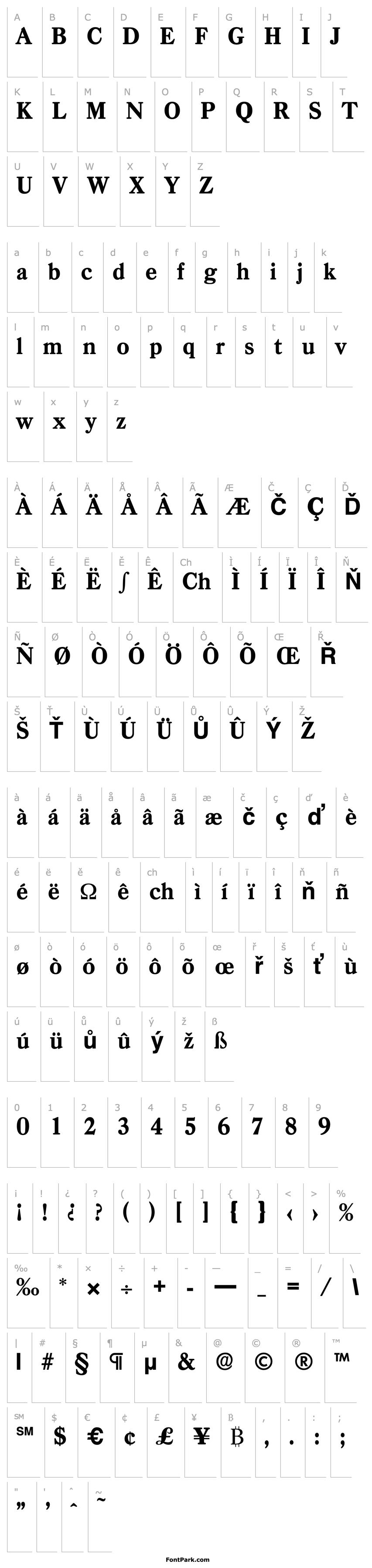 Přehled Casad-Serial-ExtraBold-Regular