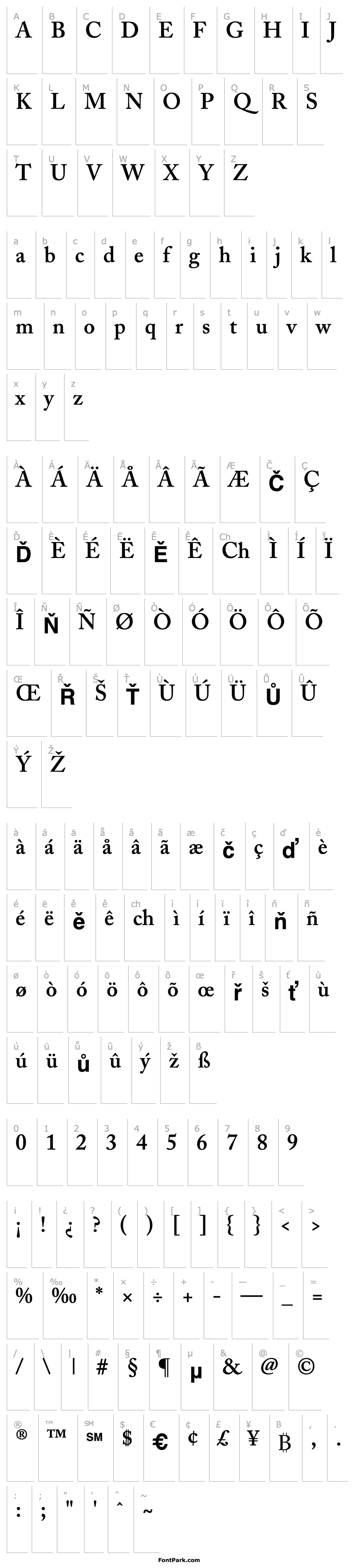 Overview Caslon SSi Semi Bold