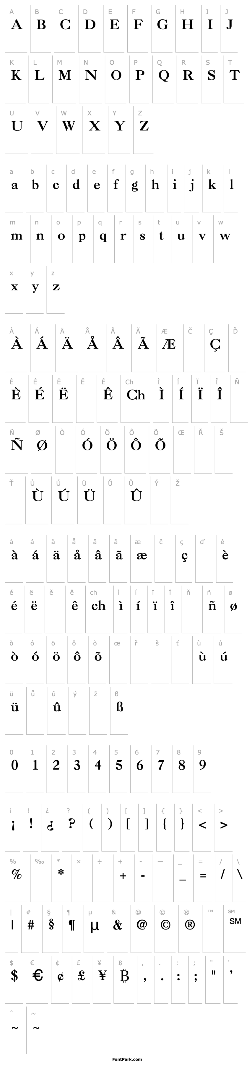 Overview Caslon-Thin