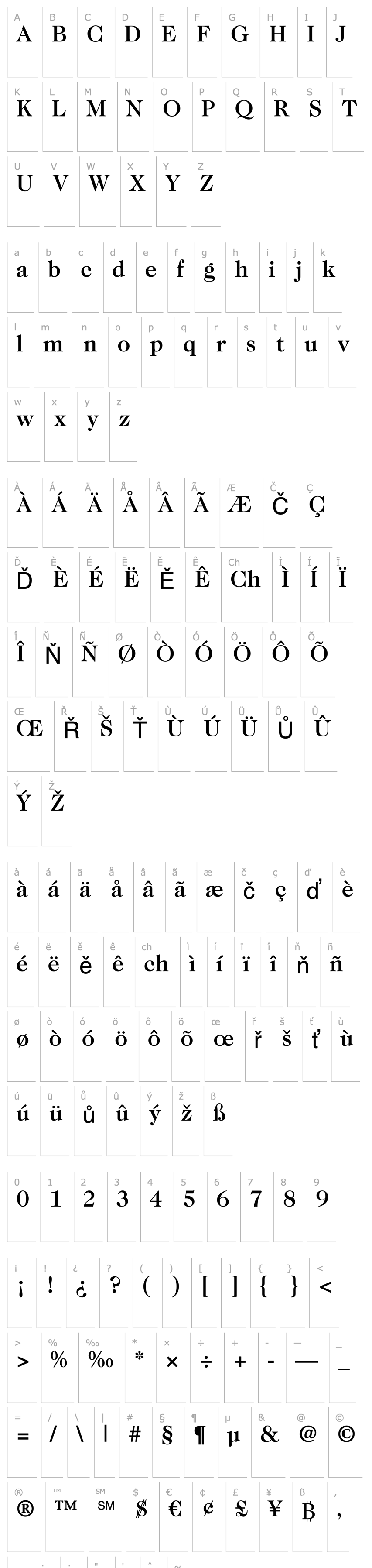 Overview Caslon224Std-Medium