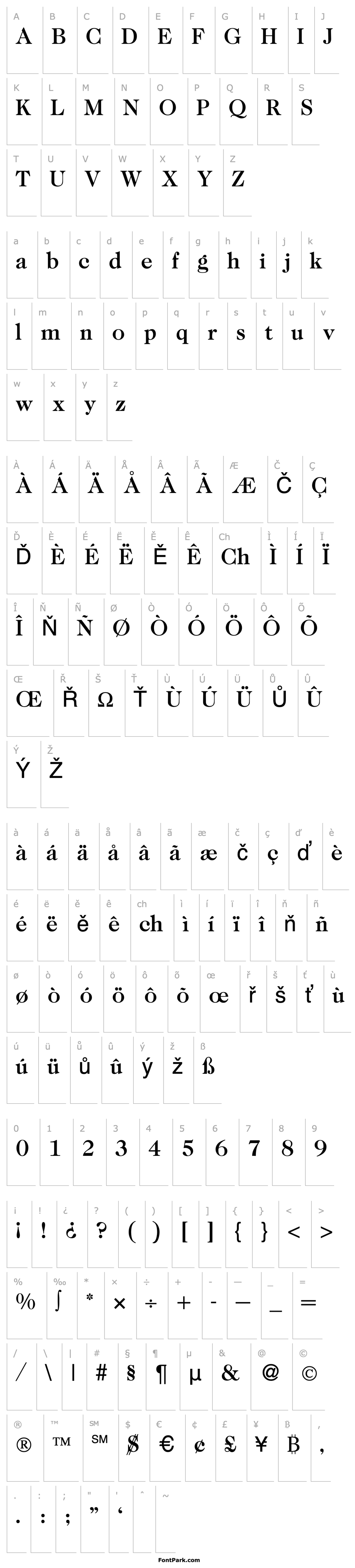 Přehled Caslon335Medium-Regular