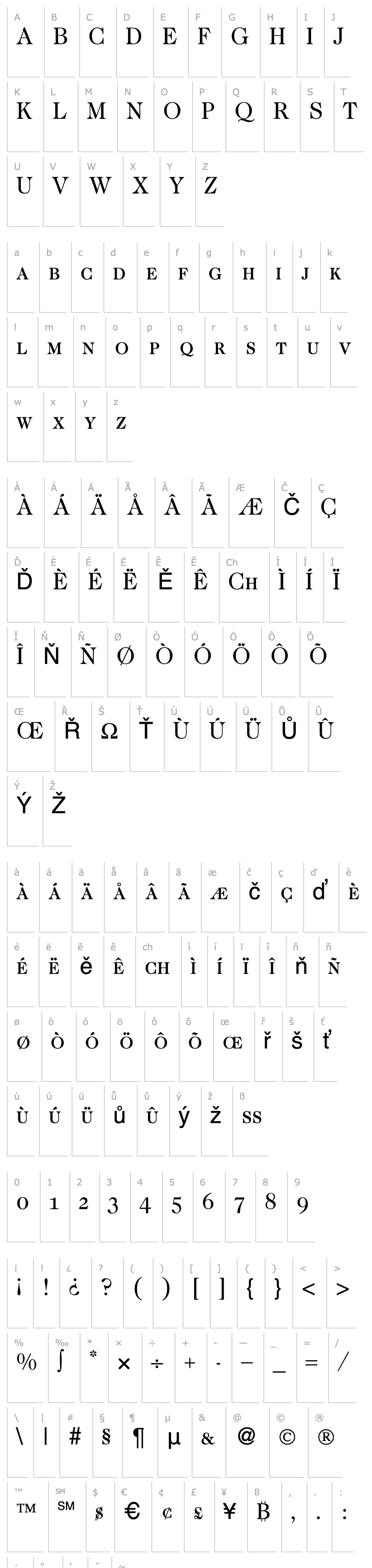 Overview Caslon335Smc-Regular