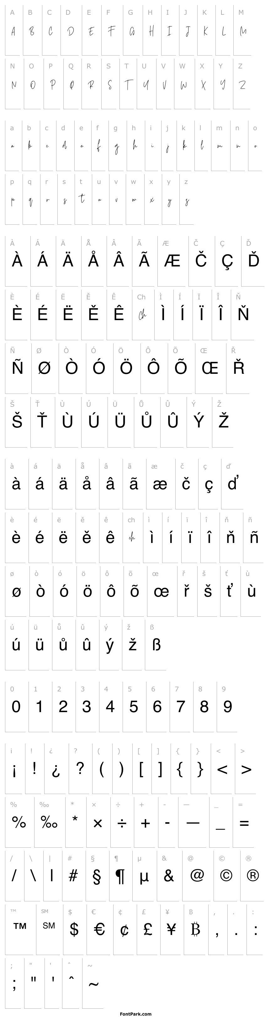 Overview Castallier Free Font