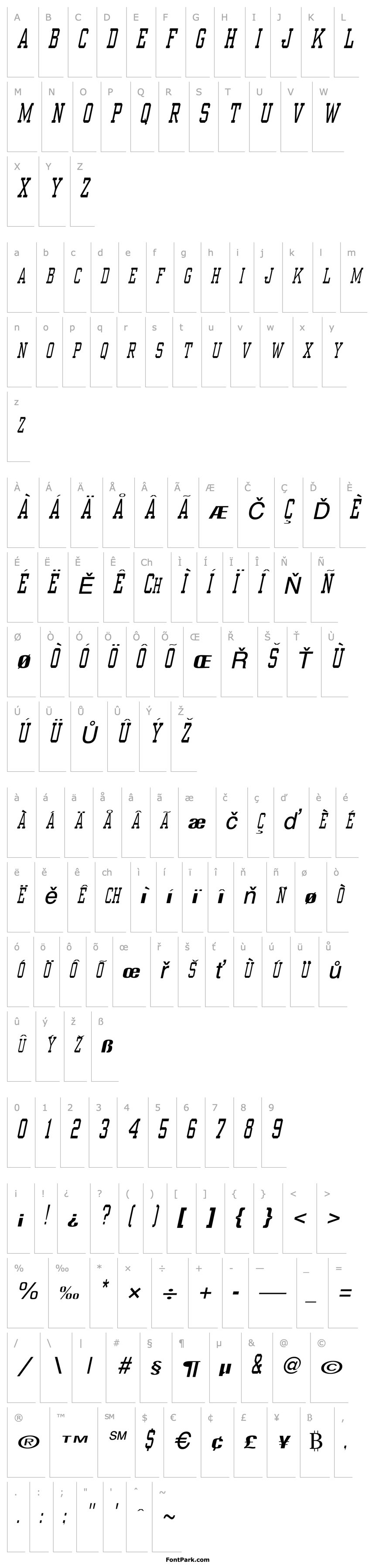 Přehled CastanetSCapsSSK Italic