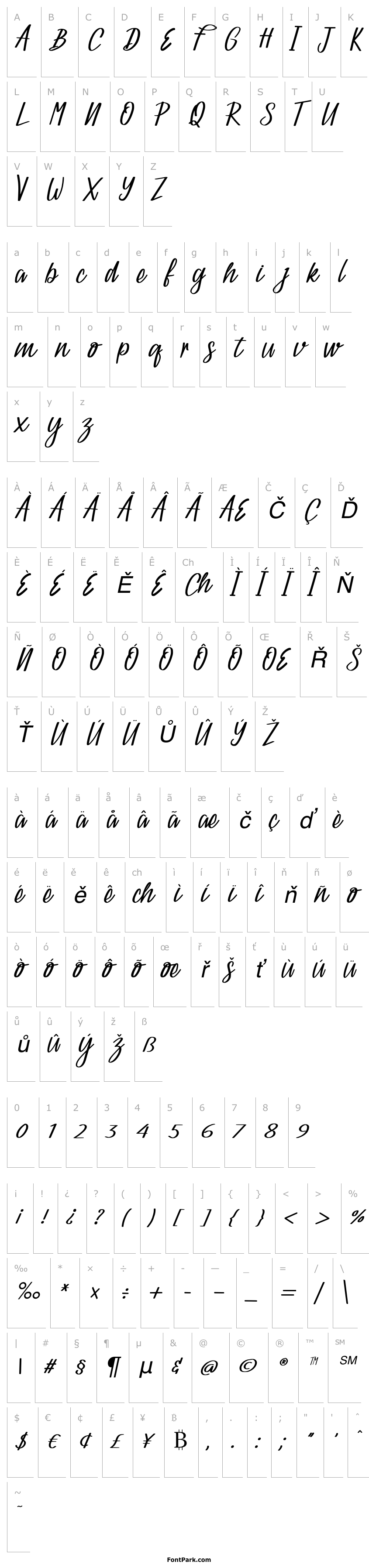 Overview Catetin Regular Script