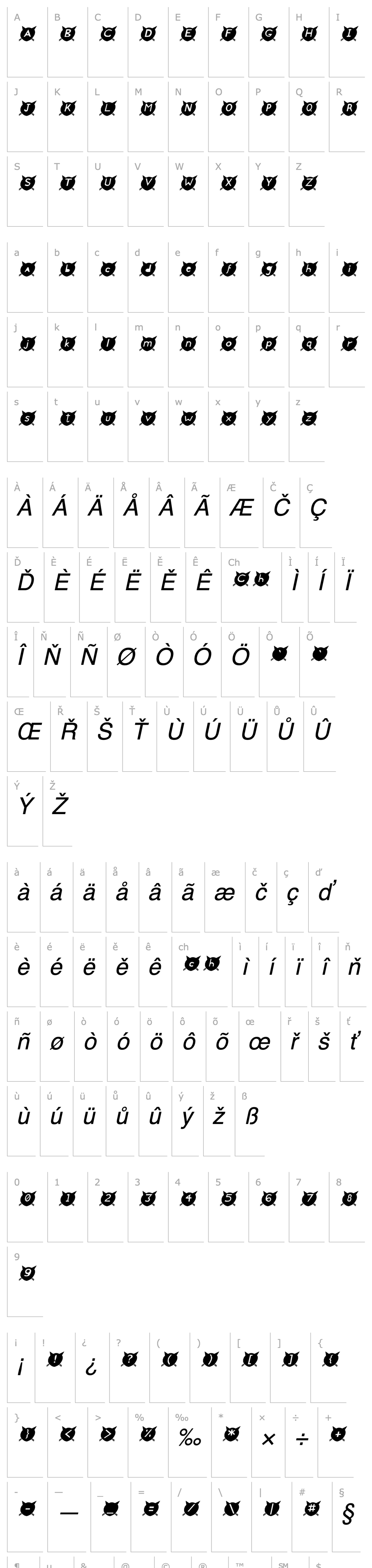 Overview CatsMeow Italic