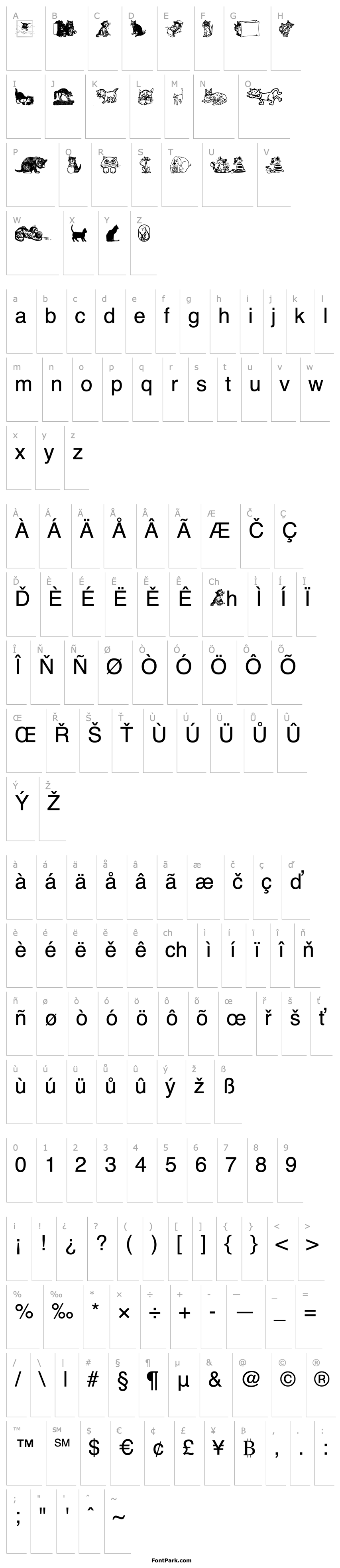 CattArt Font | FontPark.com